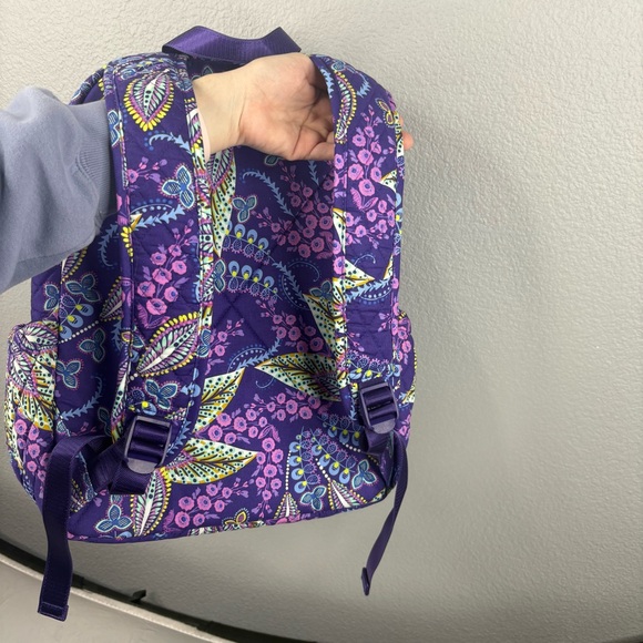 NWT Vera Bradley Essential Backpack Batik Leaves - Picture 4 of 10